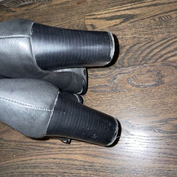 Chinese Laundry Kristin Cavallari Ankle Boots 9.5 Zip Chunky Heel‎ Pointed Toe - Picture 7 of 11